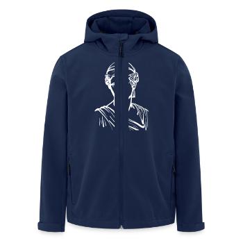 Ancient Old Marble Statue - Men’s Recycled Softshell Jacket by Stanley/Stella - navy - Front - AI Model Male 185 light (185cm)