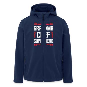Mamie Chef Super-héroïne - Veste softshell homme en polyester recyclé Stanley/Stella - marine - Devant - AI Model Male 185 light (185cm)
