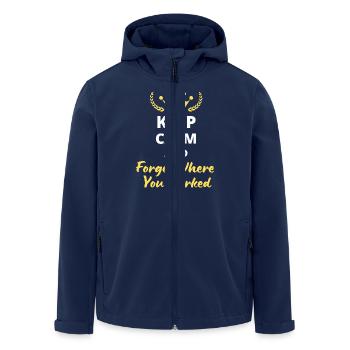 Keep Calm and Forget Where You Parked - Veste softshell homme en polyester recyclé Stanley/Stella - marine - Devant - AI Model Male 185 light (185cm)