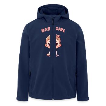 Bébé - Veste softshell homme en polyester recyclé Stanley/Stella - marine - Devant - AI Model Male 185 light (185cm)