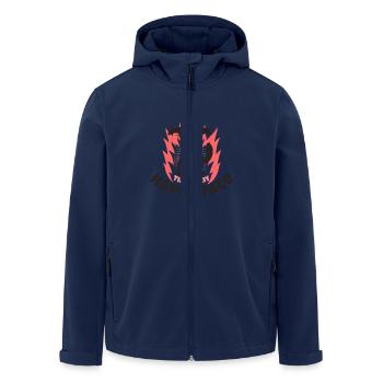 Happy face - Men’s Recycled Softshell Jacket by Stanley/Stella - navy - Front - AI Model Male 185 light (185cm)