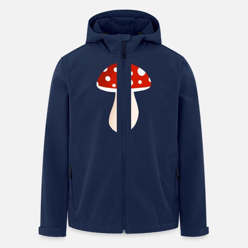 Fliegenpilz - Recycelte Männer Softshell-Jacke von Stanley/Stella - Navy