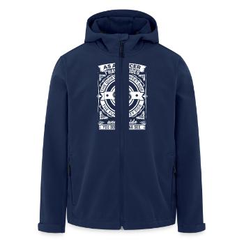 Cancer 3 Sides Sign Of Zodiac - Men’s Recycled Softshell Jacket by Stanley/Stella - navy - Front - AI Model Male 185 light (185cm)