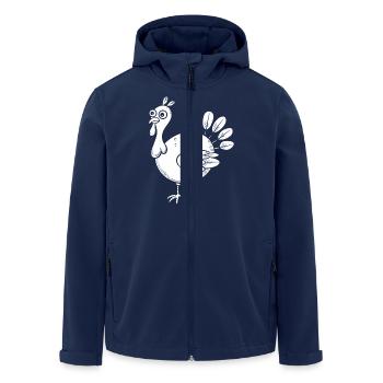 turkey - Men’s Recycled Softshell Jacket by Stanley/Stella - navy - Front - AI Model Male 185 light (185cm)