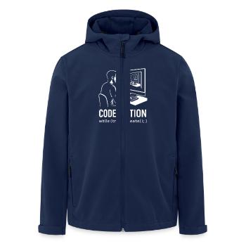 Codeception - Veste softshell homme en polyester recyclé Stanley/Stella - marine - Devant - AI Model Male 185 light (185cm)