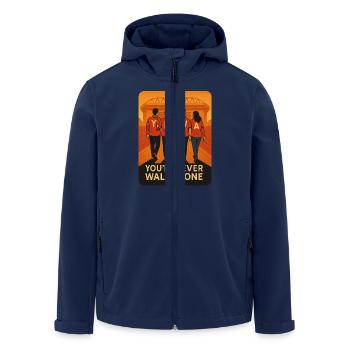 Ynwa - Veste softshell homme en polyester recyclé Stanley/Stella - marine - Devant - AI Model Male 185 light (185cm)
