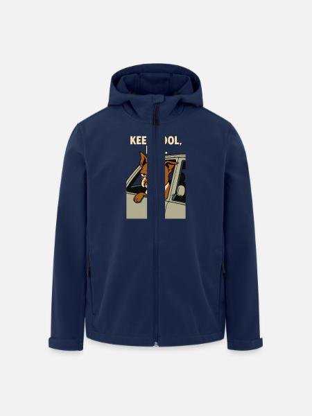 Keep Cool, Bro Pablo - Men’s Recycled Softshell Jacket by Stanley/Stella - navy