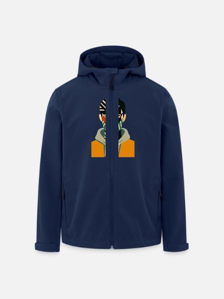 Cv dazzle style - Men’s Recycled Softshell Jacket by Stanley/Stella - navy