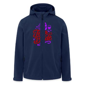 Team Braut Junggesellin - Recycelte Männer Softshell-Jacke von Stanley/Stella - Navy - Vorne - AI Model Male 185 light (185cm)