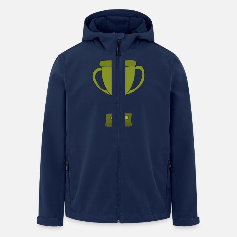 pokal gruen - Recycelte Männer Softshell-Jacke von Stanley/Stella - Navy