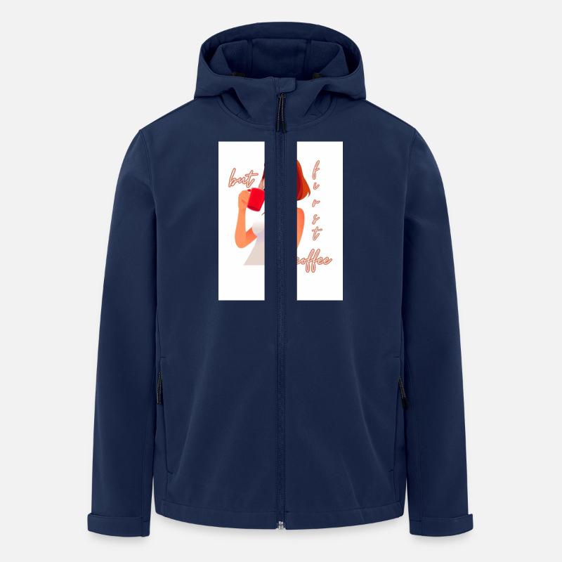 But first coffee - Men’s Recycled Softshell Jacket by Stanley/Stella - navy