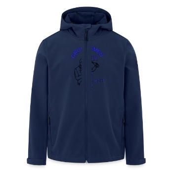 Junggesellenabschied Männer Groomsmen Bräutigam - Recycelte Männer Softshell-Jacke von Stanley/Stella - Navy - Vorne - AI Model Male 185 light (185cm)