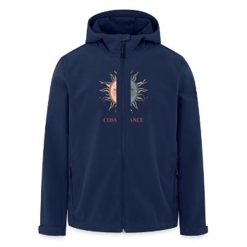 Cosmic Dance Spiritual Gift - Men’s Recycled Softshell Jacket by Stanley/Stella - navy - Front - AI Model Male 185 light (185cm)