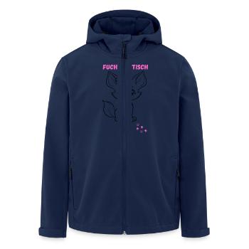 Fuchstastisch für kleine Füchse - Recycelte Männer Softshell-Jacke von Stanley/Stella - Navy - Vorne - AI Model Male 185 light (185cm)