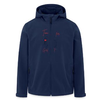 Time for a Girls night? - Recycelte Männer Softshell-Jacke von Stanley/Stella - Navy - Vorne - AI Model Male 185 light (185cm)