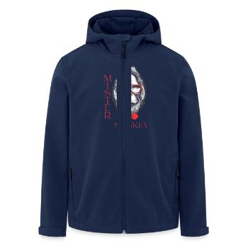 Monsieur Singe - Veste softshell homme en polyester recyclé Stanley/Stella - marine - Devant - AI Model Male 185 light (185cm)