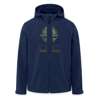My compass shows Rödinghausen - Men’s Recycled Softshell Jacket by Stanley/Stella - navy - Front - AI Model Male 185 light (185cm)