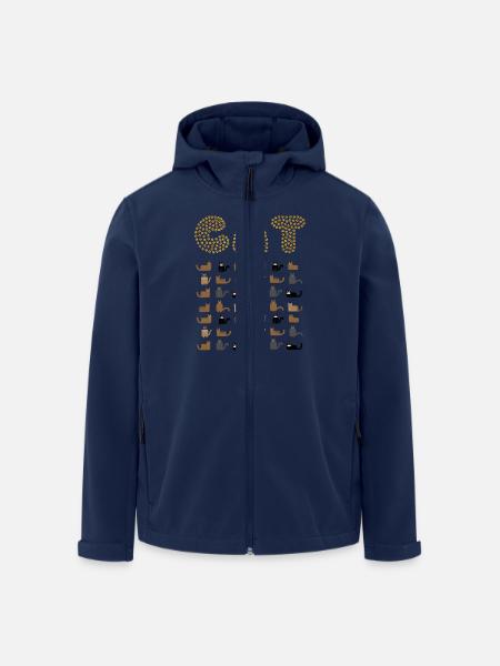 CHAT - Veste softshell homme en polyester recyclé Stanley/Stella - marine