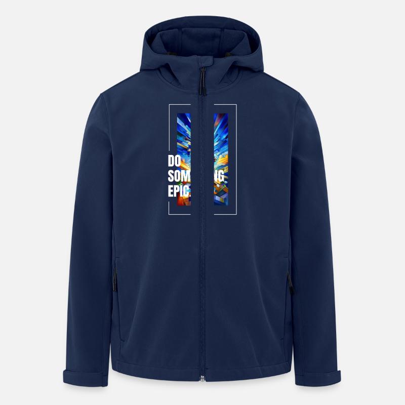 Do something epic - Recycelte Männer Softshell-Jacke von Stanley/Stella - Navy
