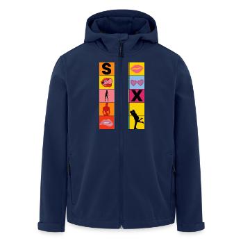 SEXY - Veste softshell homme en polyester recyclé Stanley/Stella - marine - Devant - AI Model Male 185 light (185cm)