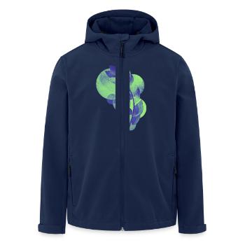 Plans - Men’s Recycled Softshell Jacket by Stanley/Stella - navy - Front - AI Model Male 185 light (185cm)