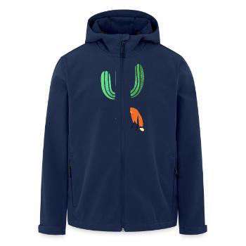 Fox - Men’s Recycled Softshell Jacket by Stanley/Stella - navy - Front - AI Model Male 185 light (185cm)