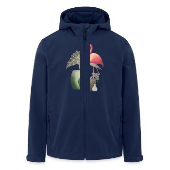 Flamant - Veste softshell homme en polyester recyclé Stanley/Stella - marine - Devant - AI Model Male 185 light (185cm)