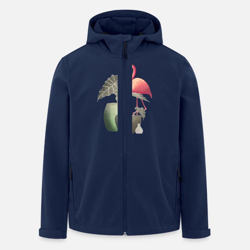 Flamingo - Men’s Recycled Softshell Jacket by Stanley/Stella - navy