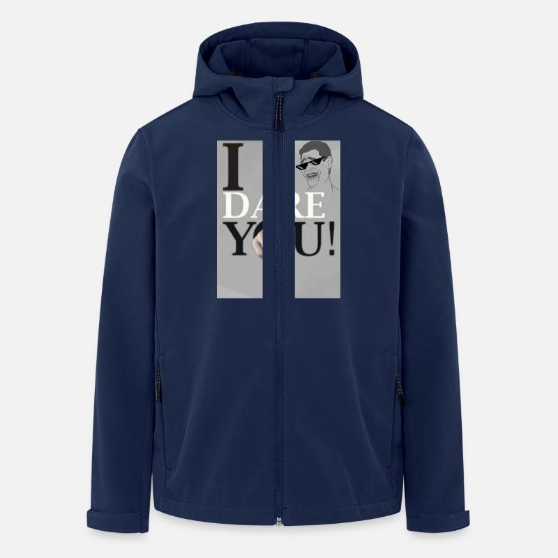 JE VOUS METS AU DÉFI - Veste softshell homme en polyester recyclé Stanley/Stella - marine