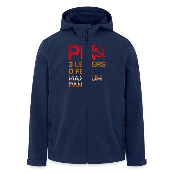 PIX - Recycelte Männer Softshell-Jacke von Stanley/Stella - Navy - Vorne - AI Model Male 185 light (185cm)