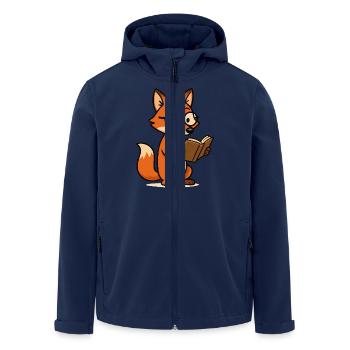fuchs schlaufuchs - Recycelte Männer Softshell-Jacke von Stanley/Stella - Navy - Vorne - AI Model Male 185 light (185cm)