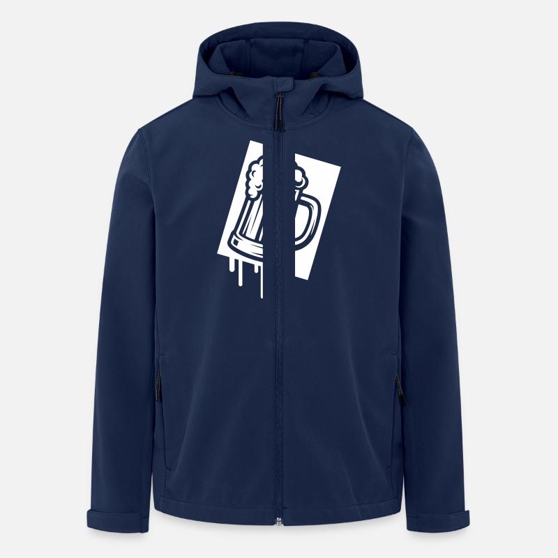 Bierkrug Bier Symbol - Recycelte Männer Softshell-Jacke von Stanley/Stella - Navy