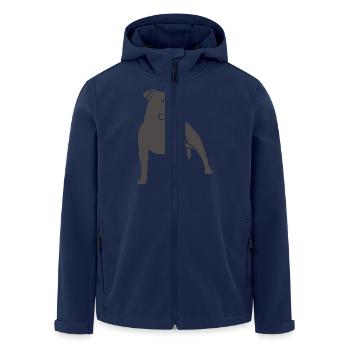 dogz_staffbull - Veste softshell homme en polyester recyclé Stanley/Stella - marine - Devant - AI Model Male 185 light (185cm)