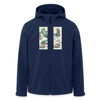 Driggel - Recycelte Männer Softshell-Jacke von Stanley/Stella - Navy - Vorne - AI Model Male 185 light (185cm)