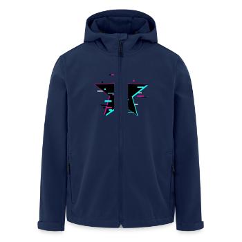Étourneau - Veste softshell homme en polyester recyclé Stanley/Stella - marine - Devant - AI Model Male 185 light (185cm)