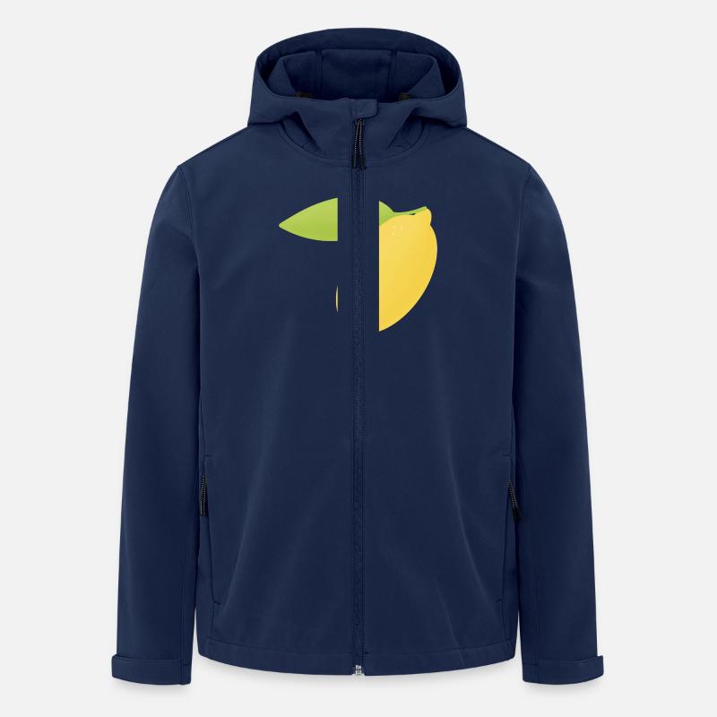 Zitrone - Recycelte Männer Softshell-Jacke von Stanley/Stella - Navy