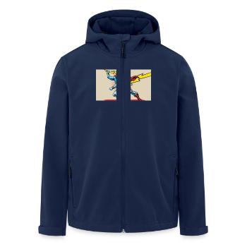 nVx Zeus 1 - Veste softshell homme en polyester recyclé Stanley/Stella - marine - Devant - AI Model Male 185 light (185cm)