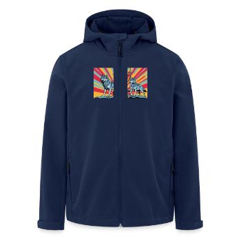 nVx Artemis 1 - Veste softshell homme en polyester recyclé Stanley/Stella - marine - Devant - AI Model Male 185 light (185cm)