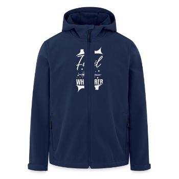 Dinosaur Fossil whisperer Digger Paleontologist - Men’s Recycled Softshell Jacket by Stanley/Stella - navy - Front - AI Model Male 185 light (185cm)