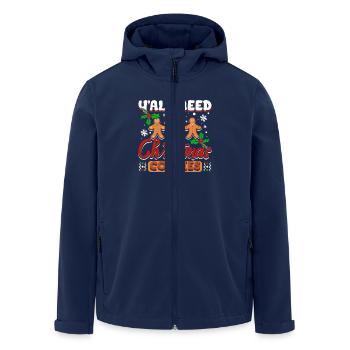 Y'all need christmas cookies - Recycelte Männer Softshell-Jacke von Stanley/Stella - Navy - Vorne - AI Model Male 185 light (185cm)