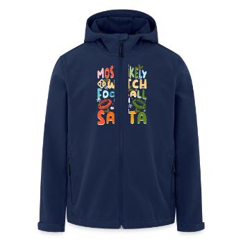 Les plus susceptibles de regarder le football américain avec le père Noël - Veste softshell homme en polyester recyclé Stanley/Stella - marine - Devant - AI Model Male 185 light (185cm)