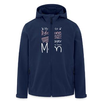 Mon joueur de xylophone préféré m’appelle maman - Veste softshell homme en polyester recyclé Stanley/Stella - marine - Devant - AI Model Male 185 light (185cm)
