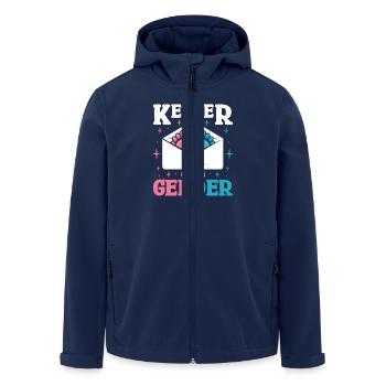 Keeper of the gender - Recycelte Männer Softshell-Jacke von Stanley/Stella - Navy - Vorne - AI Model Male 185 light (185cm)
