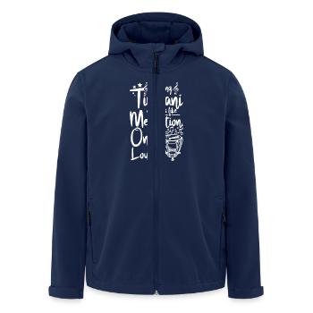 Playing Timpani is like meditation only louder - Men’s Recycled Softshell Jacket by Stanley/Stella - navy - Front - AI Model Male 185 light (185cm)