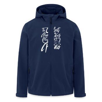 The coolest people on earth play piano - Men’s Recycled Softshell Jacket by Stanley/Stella - navy - Front - AI Model Male 185 light (185cm)