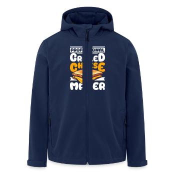 Professional Grilled cheese maker - Men’s Recycled Softshell Jacket by Stanley/Stella - navy - Front - AI Model Male 185 light (185cm)
