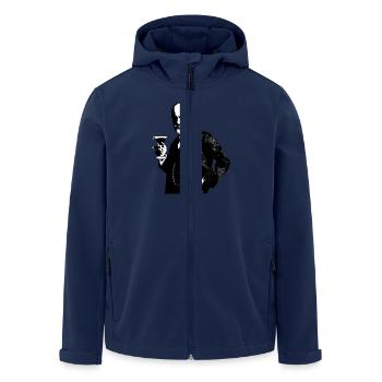 Sigmund Freud - Recycelte Männer Softshell-Jacke von Stanley/Stella - Navy - Vorne - AI Model Male 185 light (185cm)