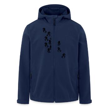 Ski Langlauf Skiläufer - Recycelte Männer Softshell-Jacke von Stanley/Stella - Navy - Vorne - AI Model Male 185 light (185cm)