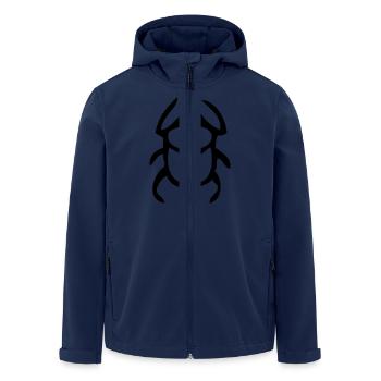 Käfer - Recycelte Männer Softshell-Jacke von Stanley/Stella - Navy - Vorne - AI Model Male 185 light (185cm)