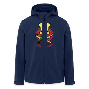 born_to_cook_3c - Veste softshell homme en polyester recyclé Stanley/Stella - marine - Devant - AI Model Male 185 light (185cm)